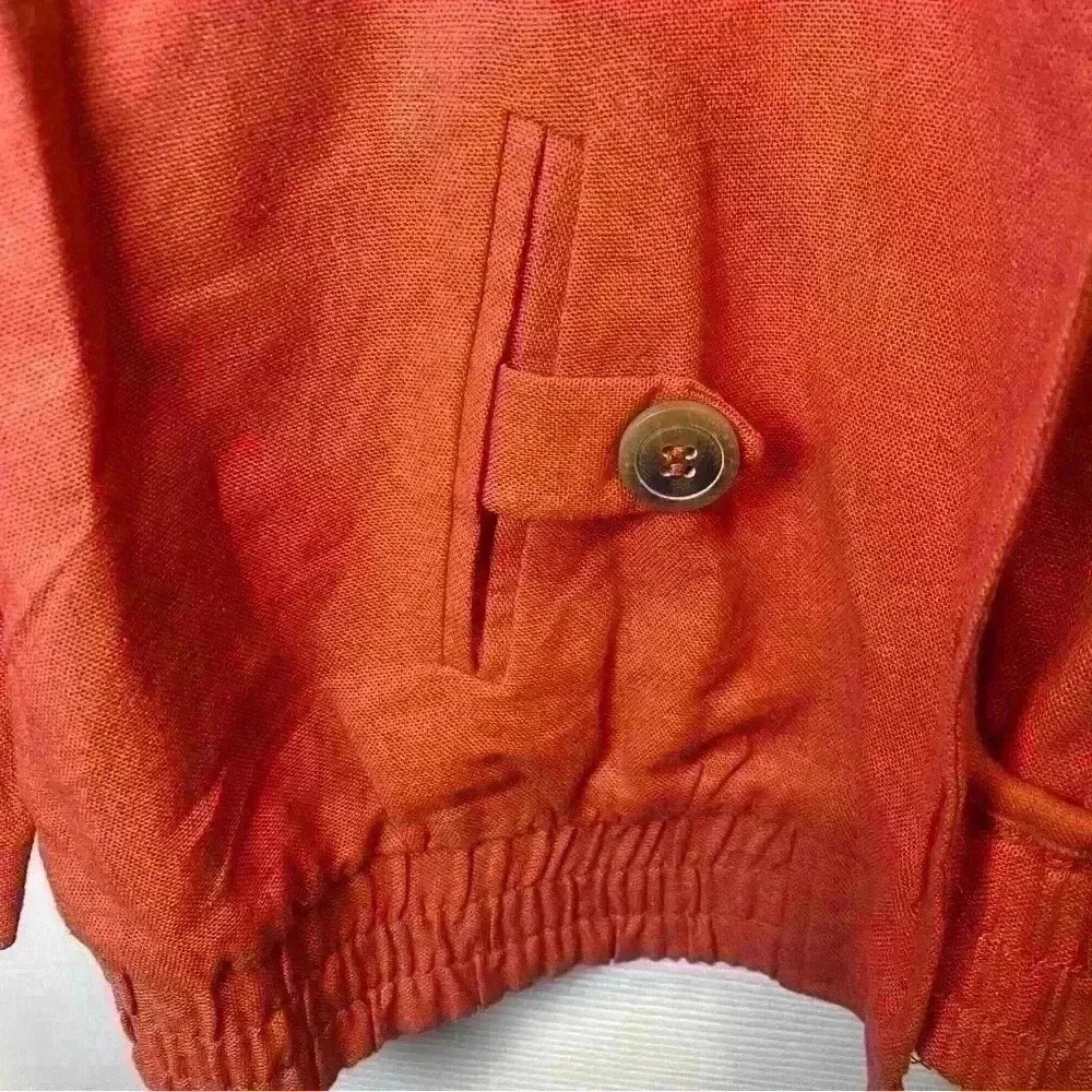 NYCC Women’s Open Orange Blazer Jacket Career Business Size Small - Picture 2 of 7